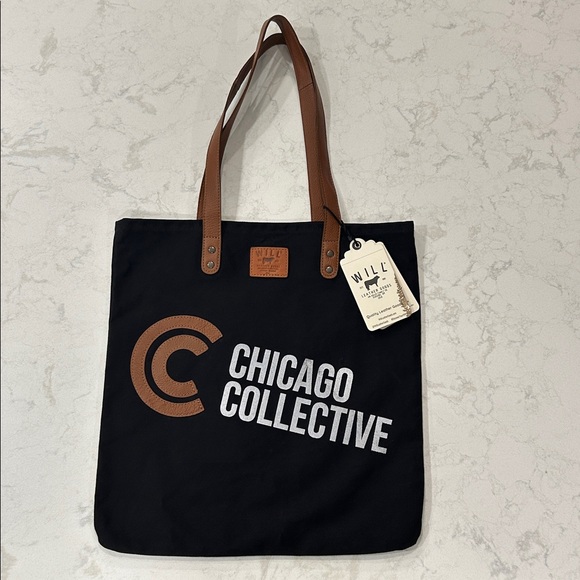WILL Leather Goods Limited Edition Canvas Tote - Chicago Collective Exclusive - Picture 3 of 15